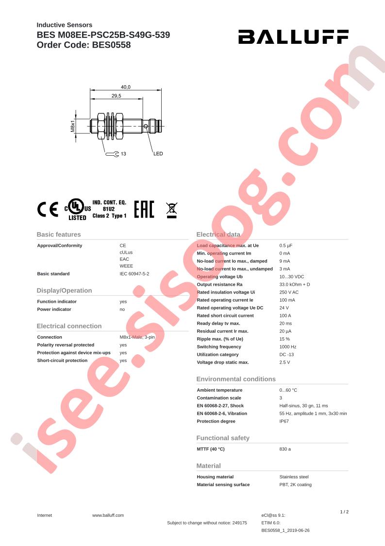 BESM08EE-PSC25B-S49G-539