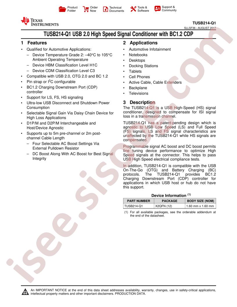 TUSB214-Q1