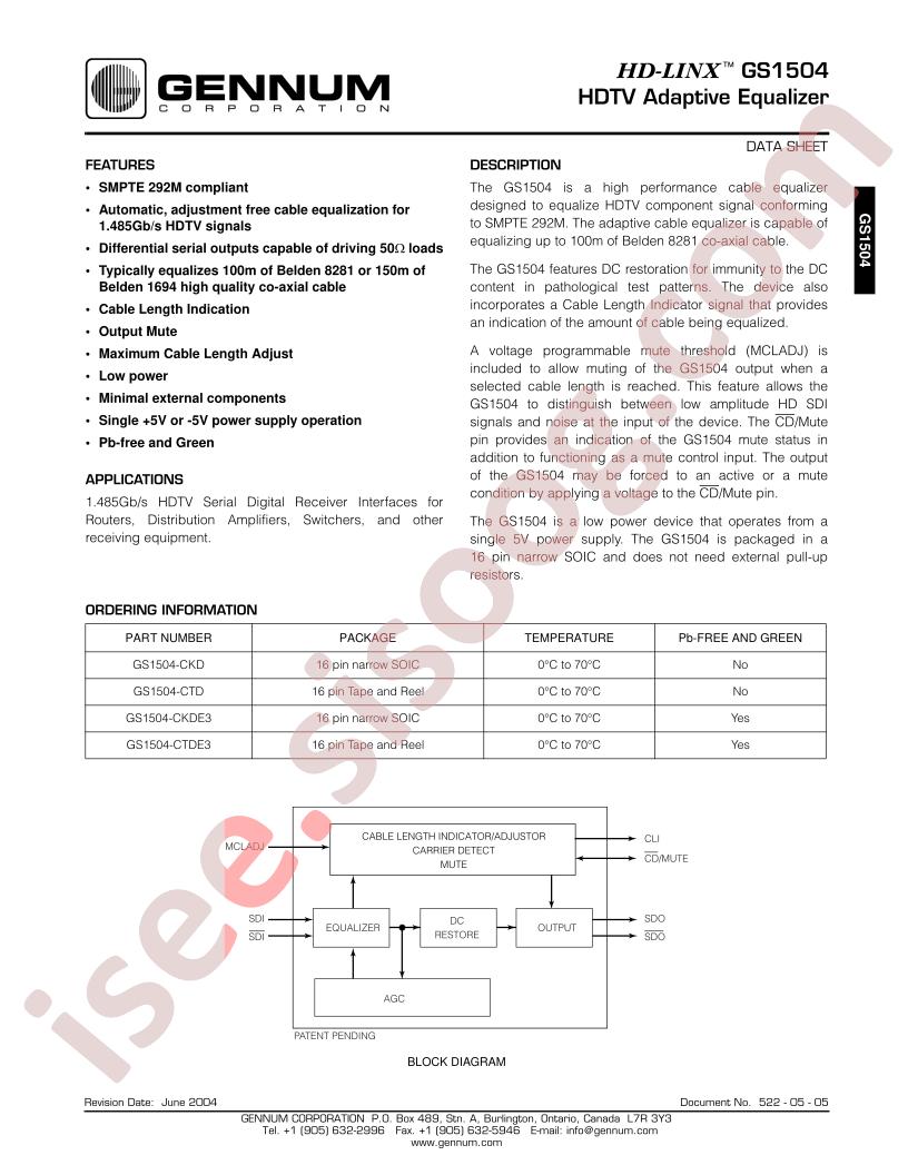 GS1504-CKDE3