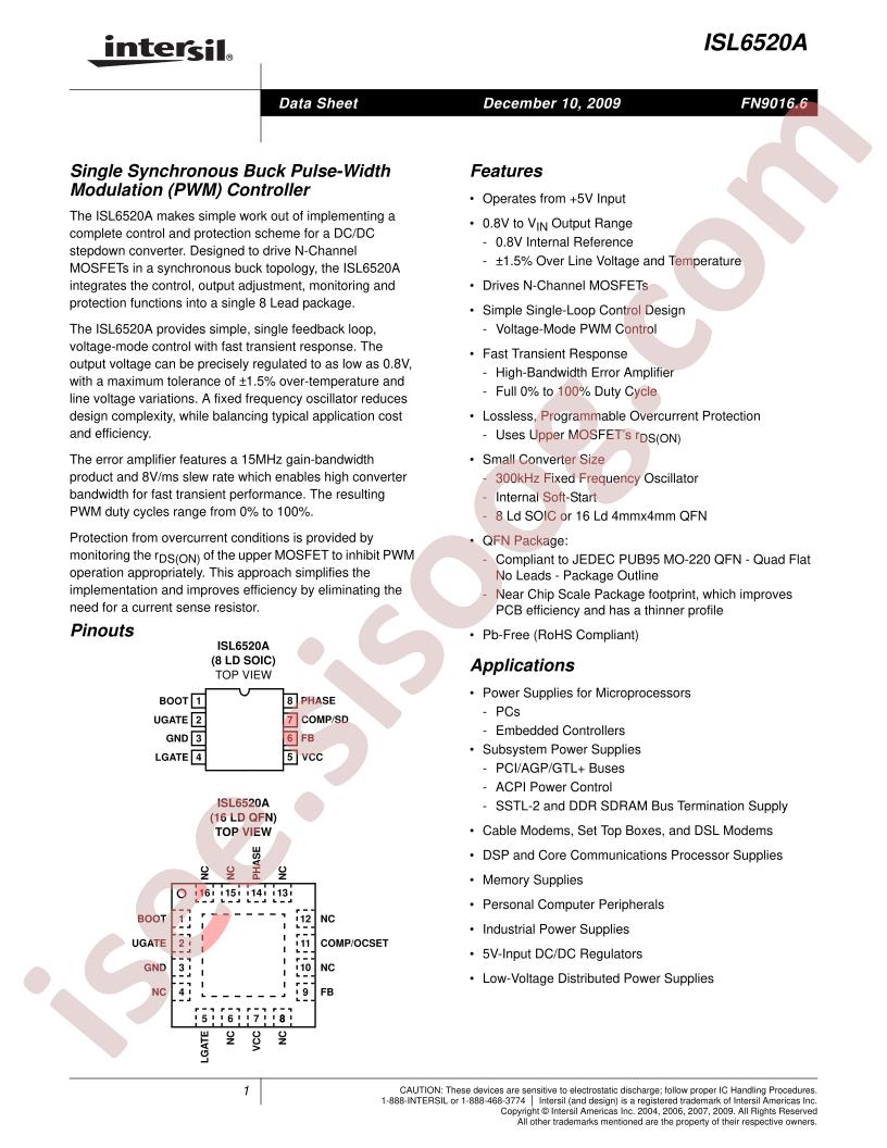ISL6520A