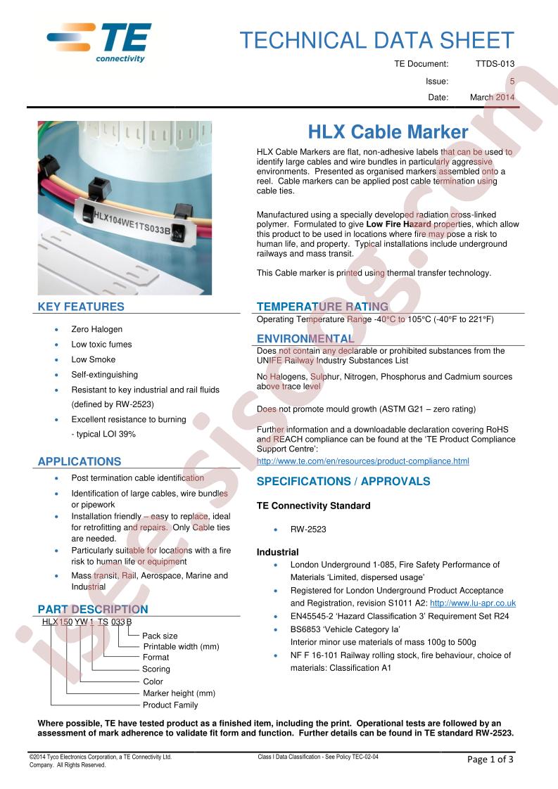 HLX1041TS050B