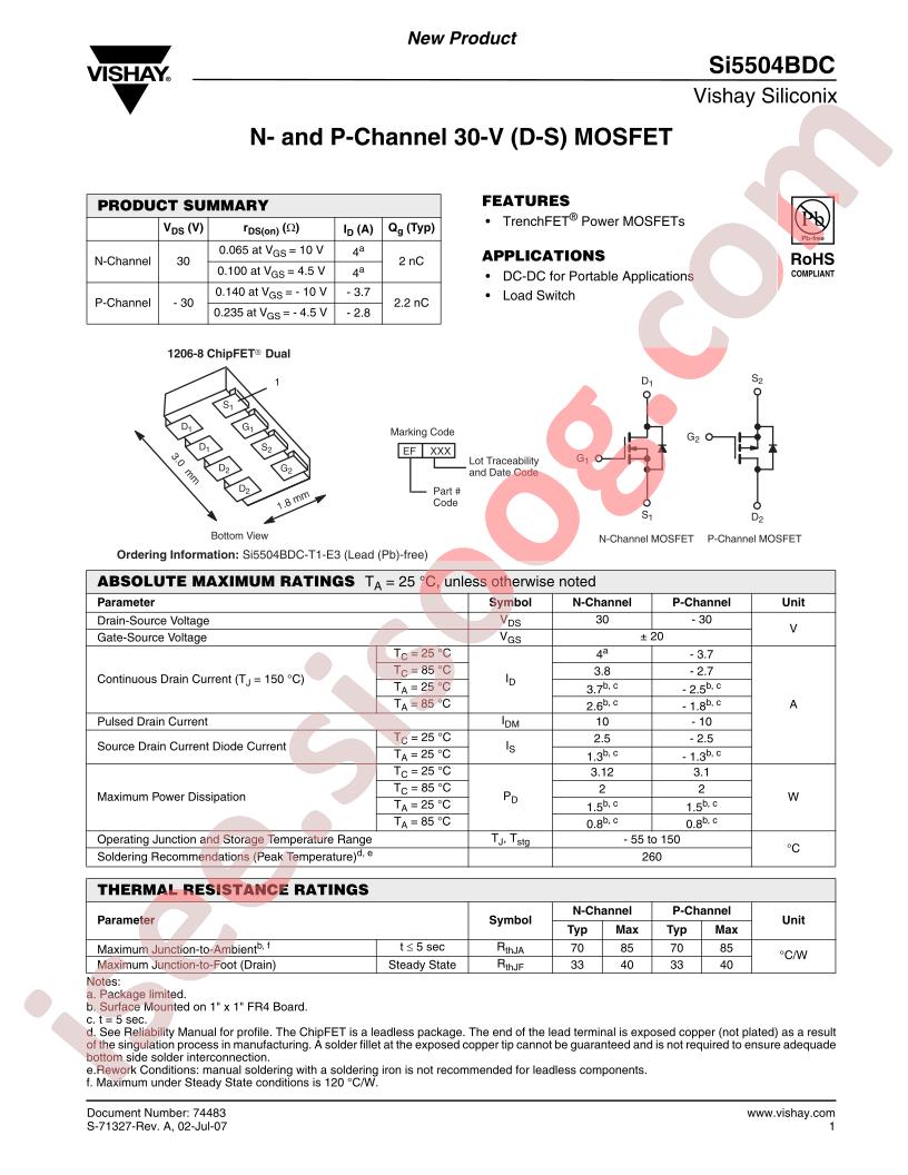 SI5504BDC