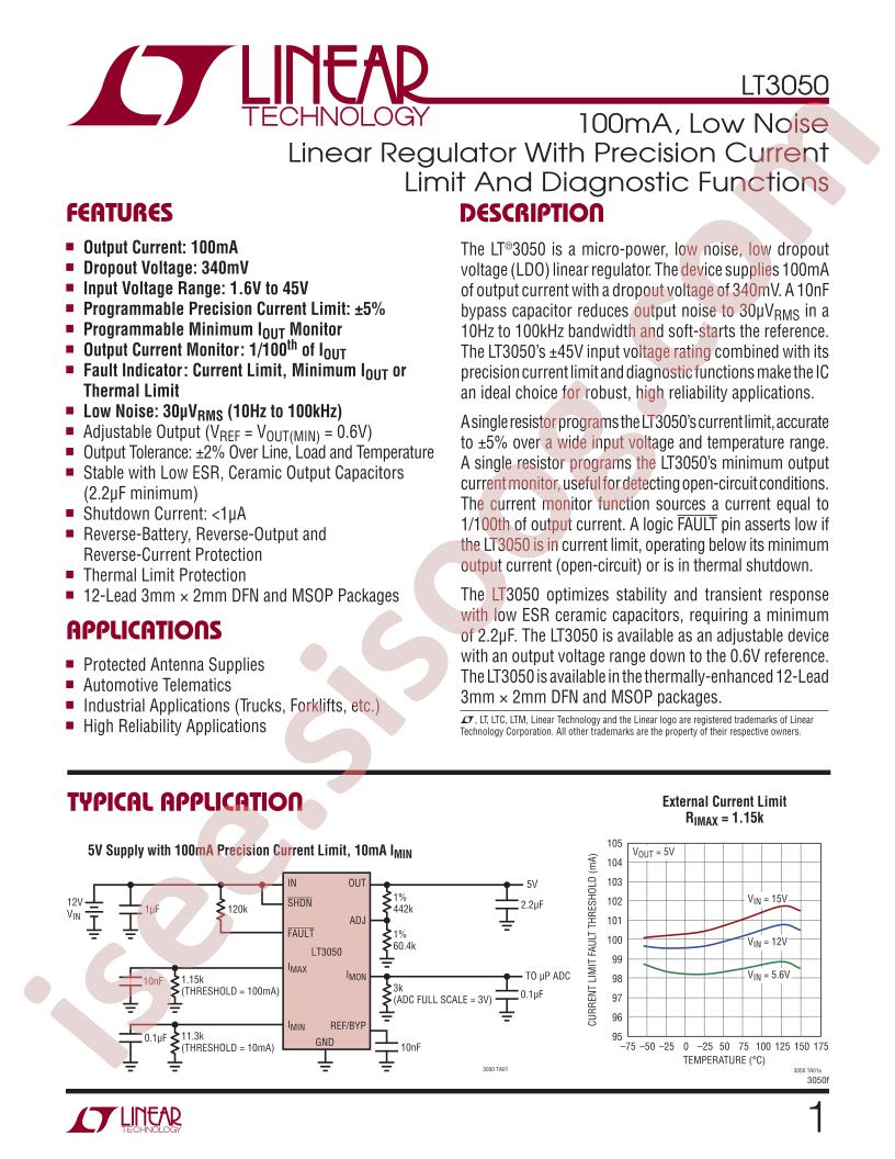 LT3050MPMSETRPBF