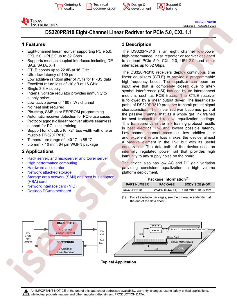 DS320PR810NJXT