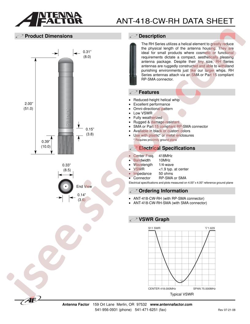 ANT-418-CW-RH-SMA