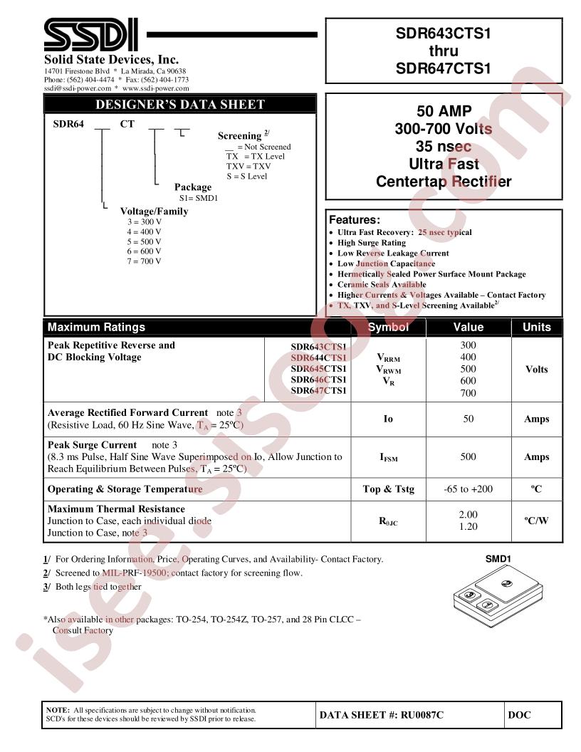 SDR643CTS1TXV
