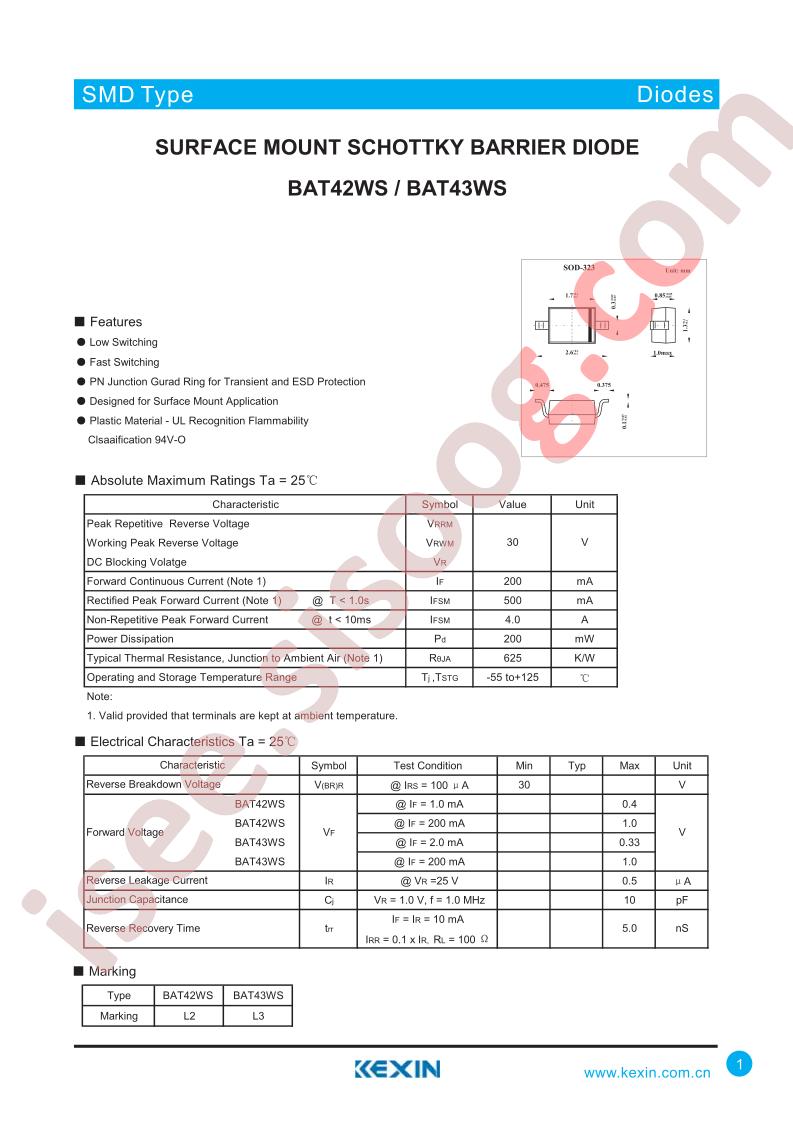 BAT43WS