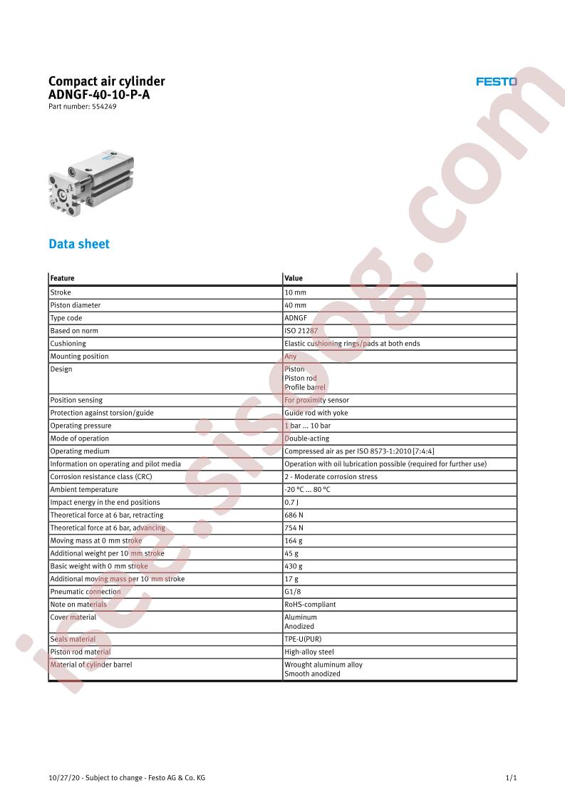 ADNGF-40-10-P-A