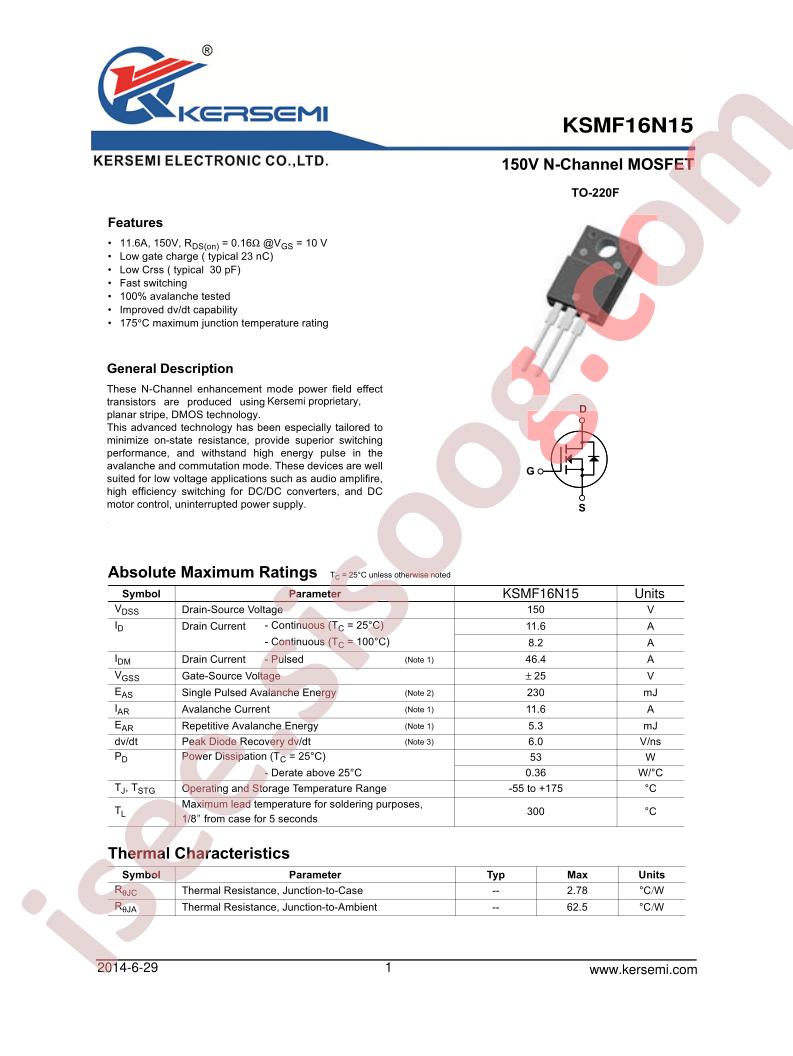 KSMF16N15