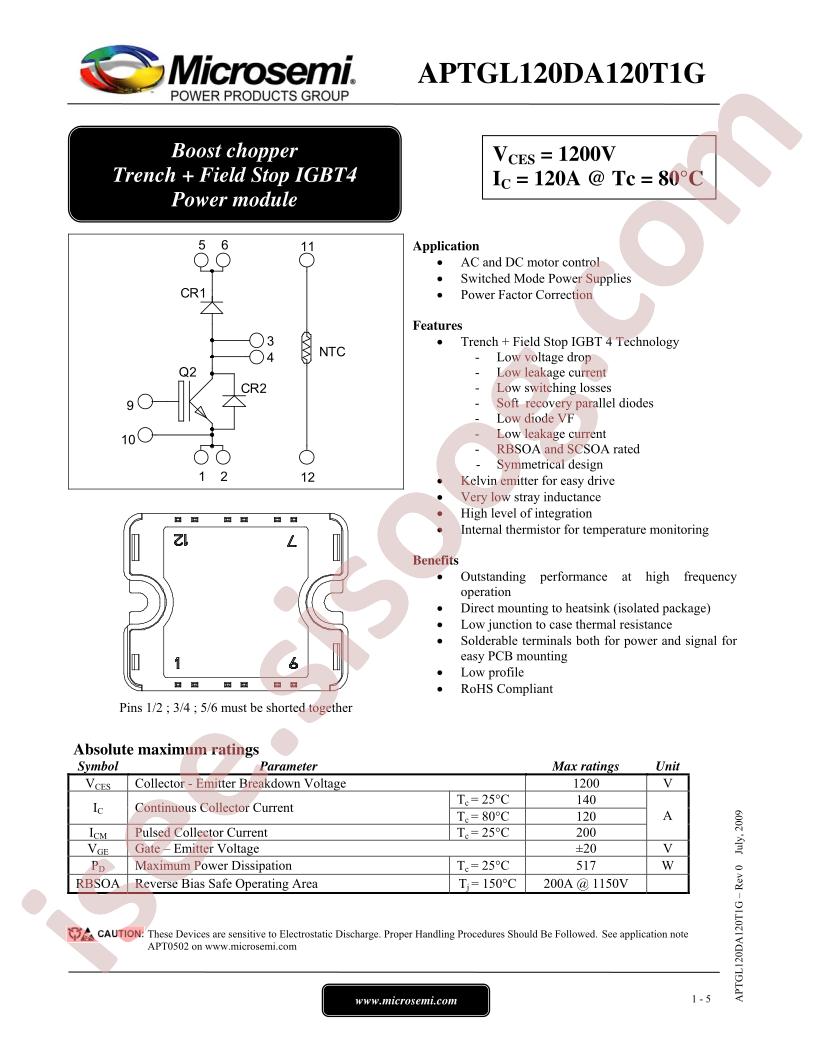 APTGL120DA120T1G