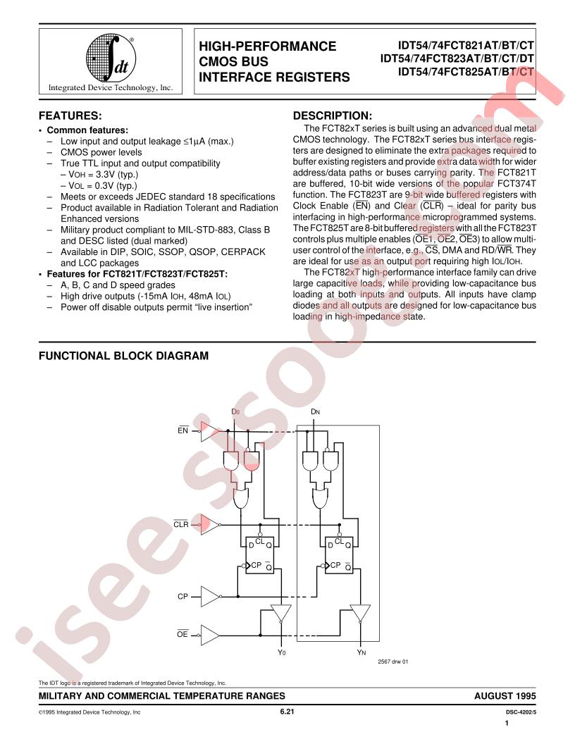 IDT74FCT821AT