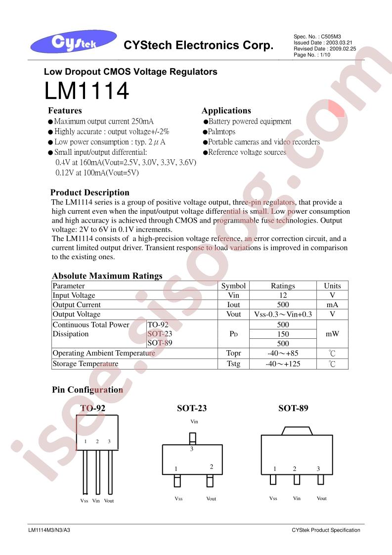 LM1114-3.0M3