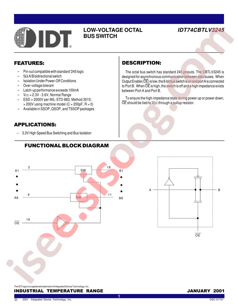 IDT74CBTLV3245