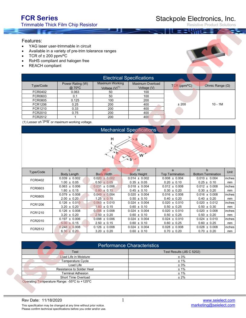 FCR0805LT10K0