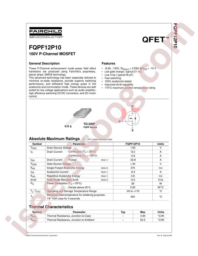 FQPF12P10