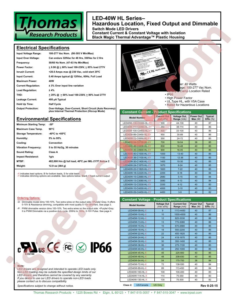 LED40W-72-C0550-HL-XY