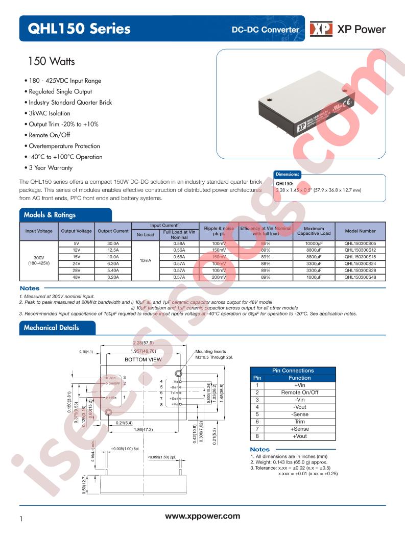 QHL150300S12