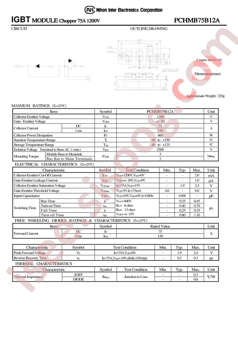 PCHMB75B12A
