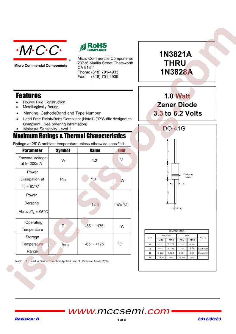 1N3823C