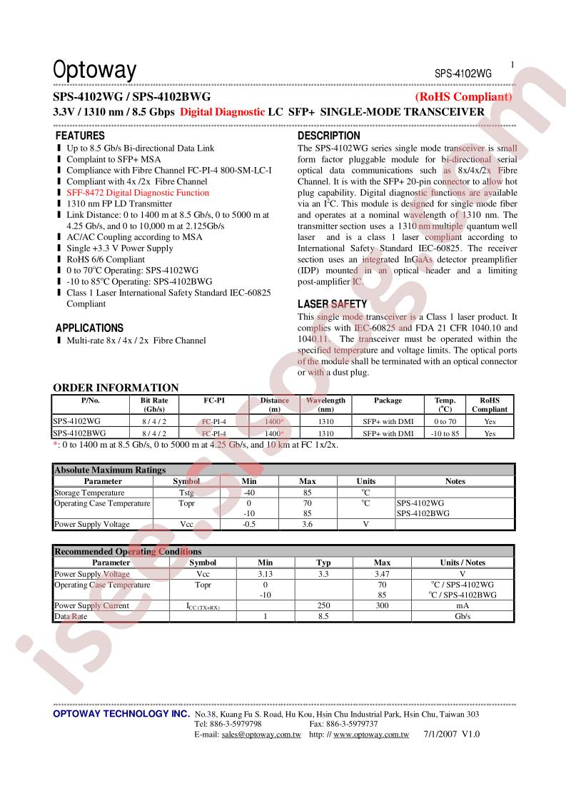 SPS-4102WG