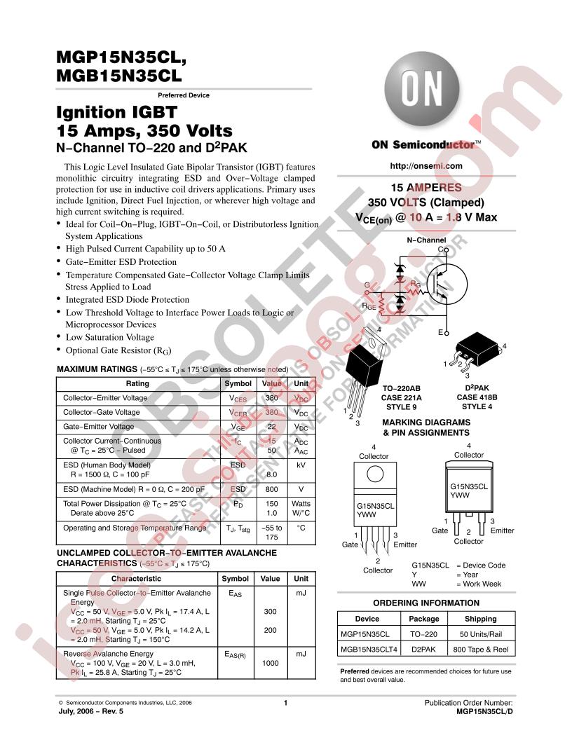 MGP15N35CL