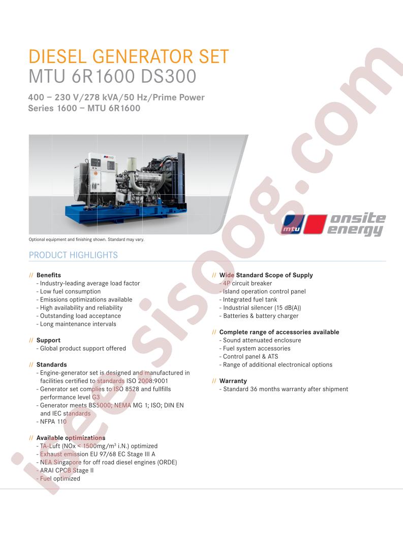 MTU6R1600DS300