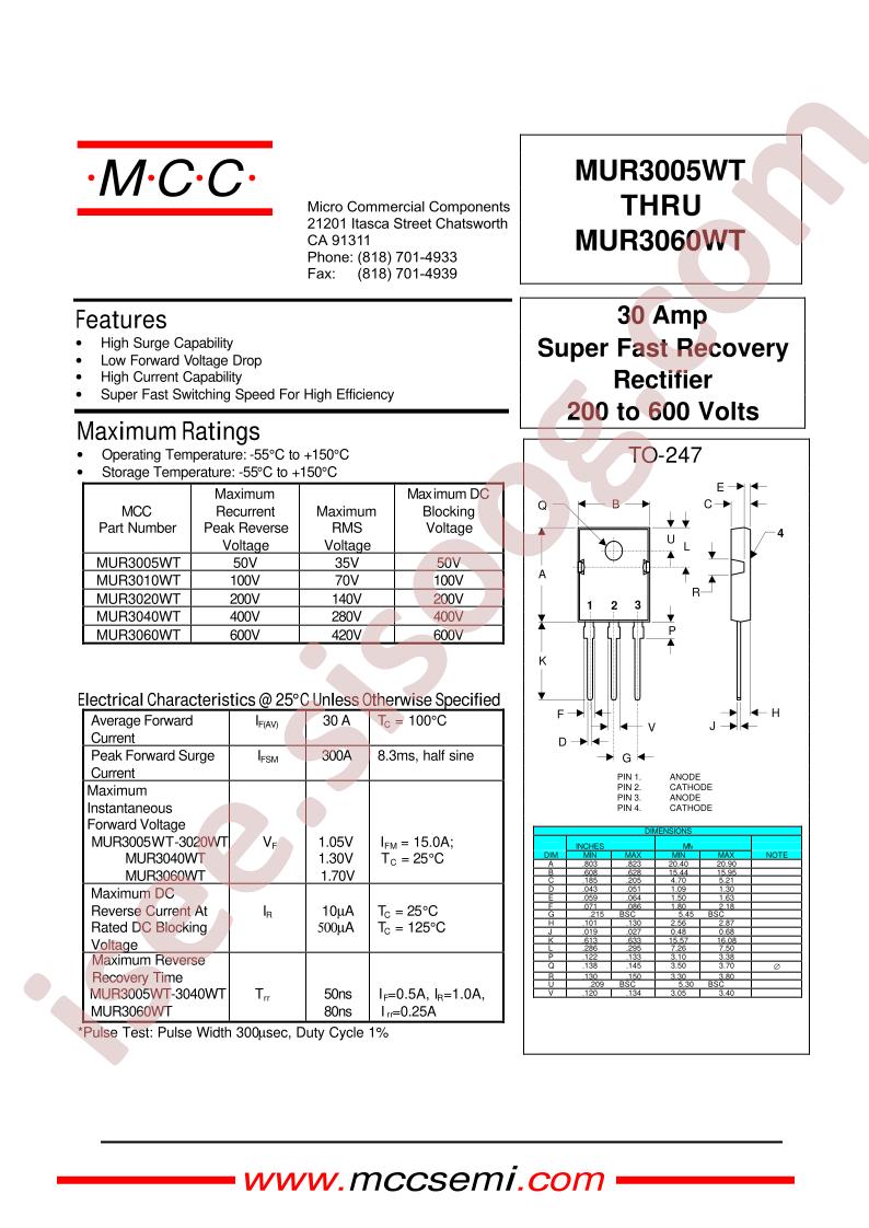 MUR3020WT