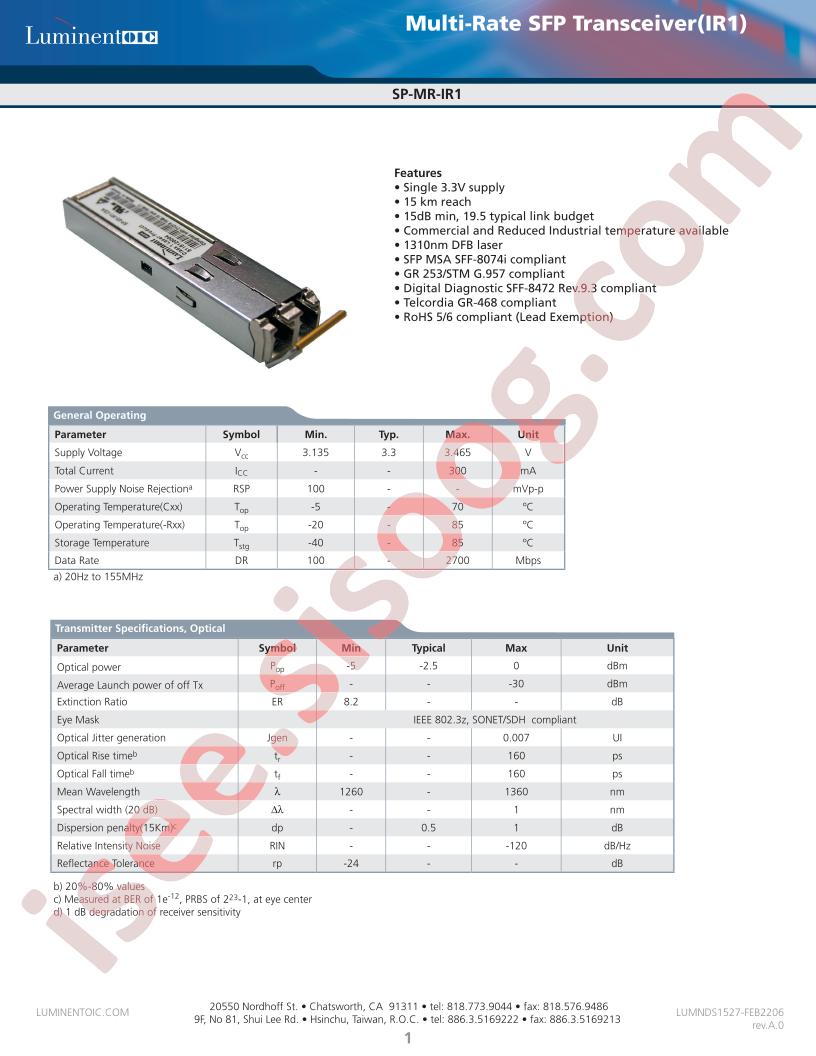 SP-MR-IR1-CDA