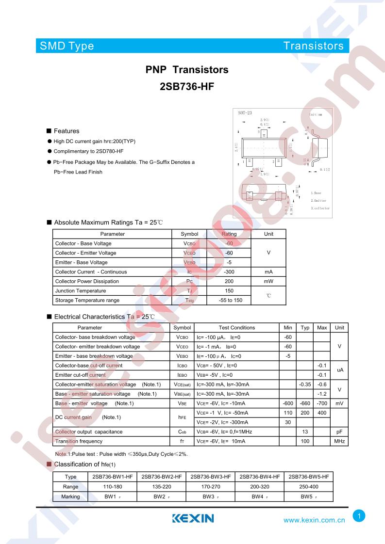 2SB736-BW3-HF