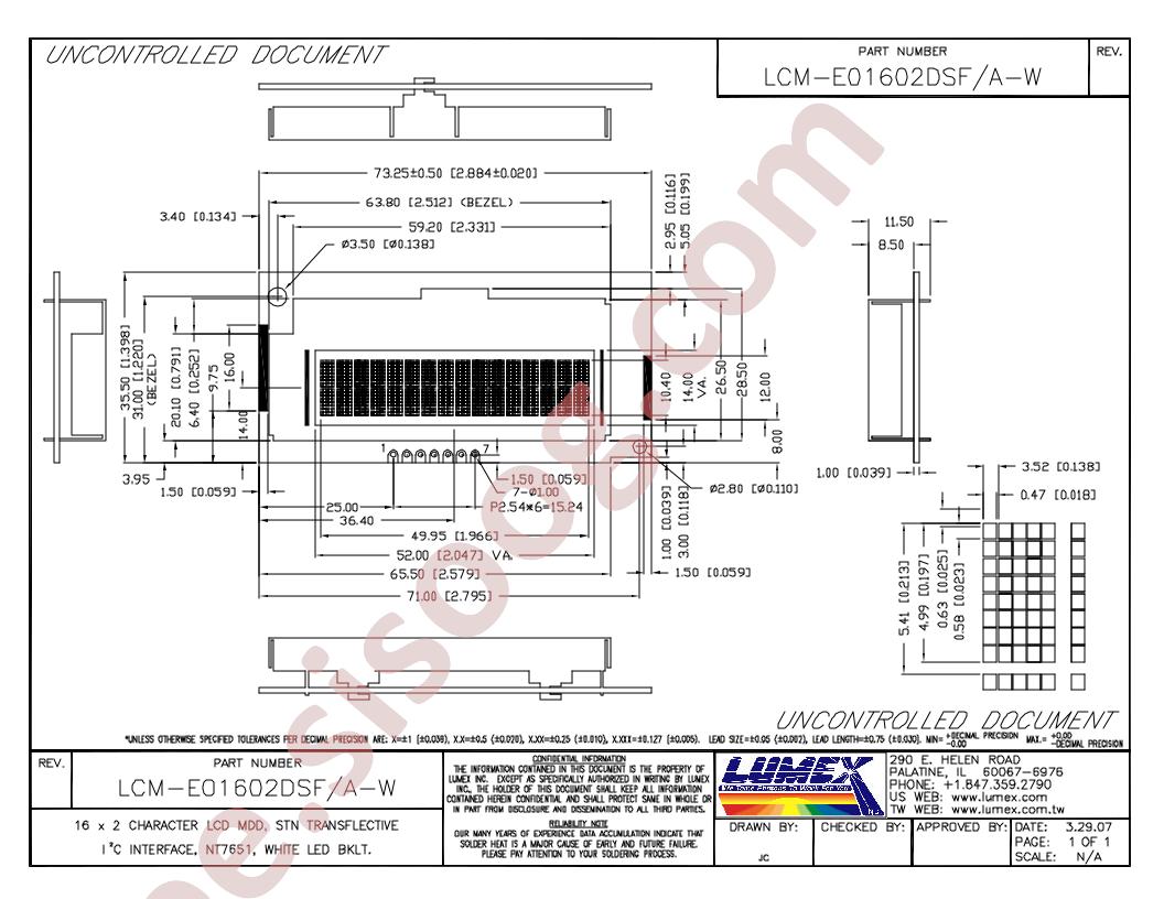 LCM-E01602DSF