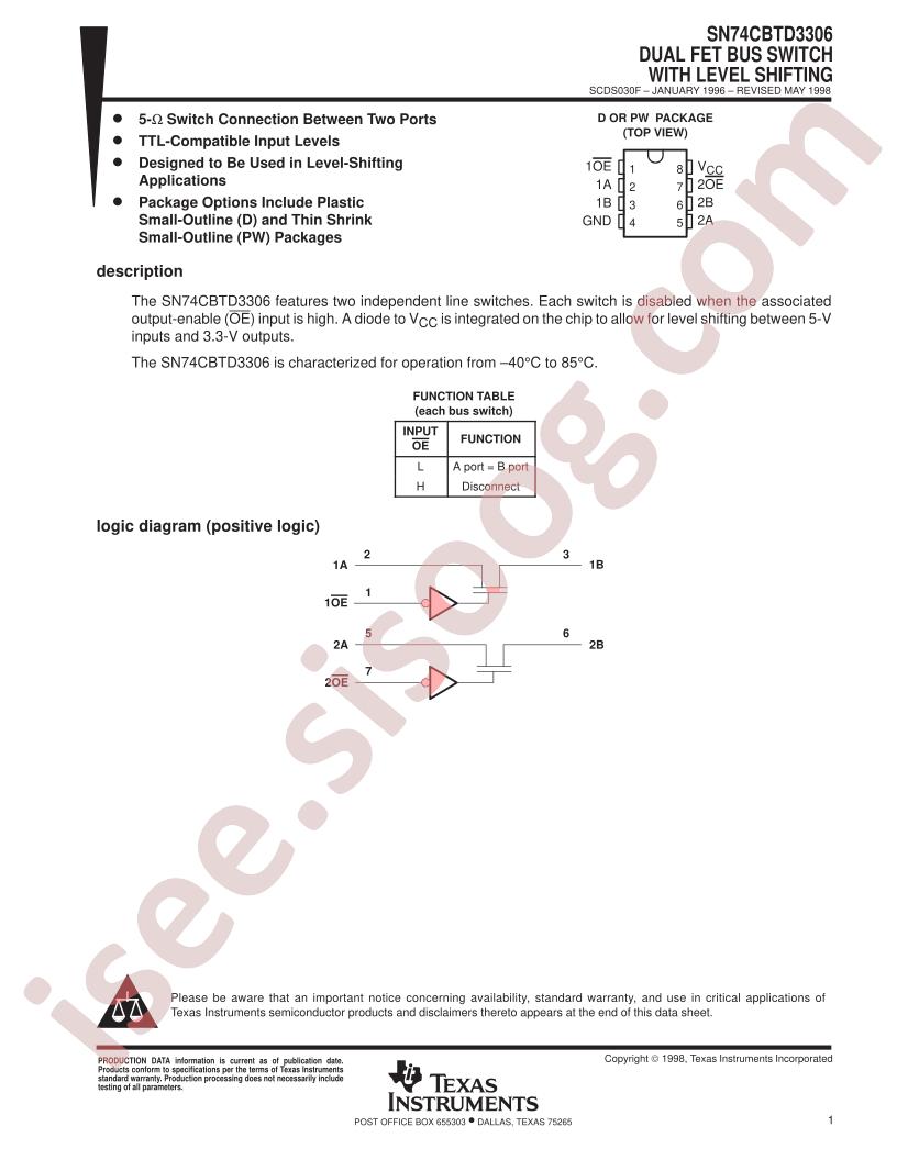 SN74CBTD3306