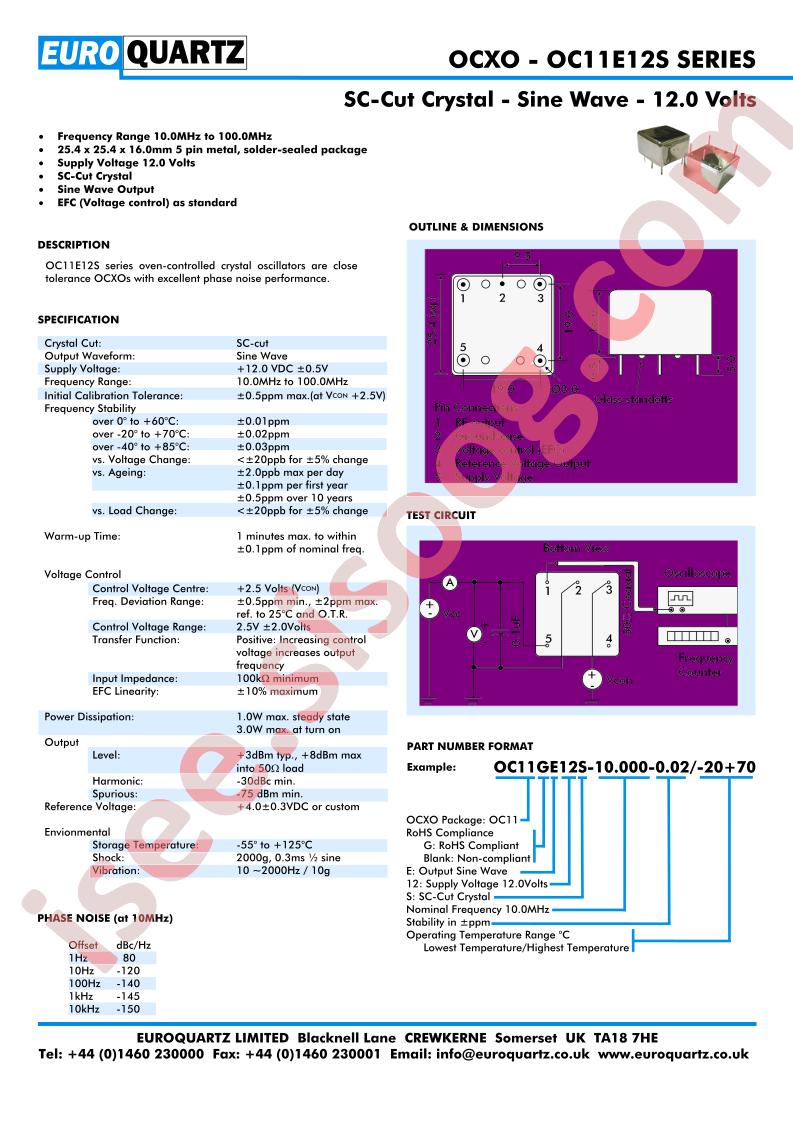 OC11E12S-10.000-0.2-20