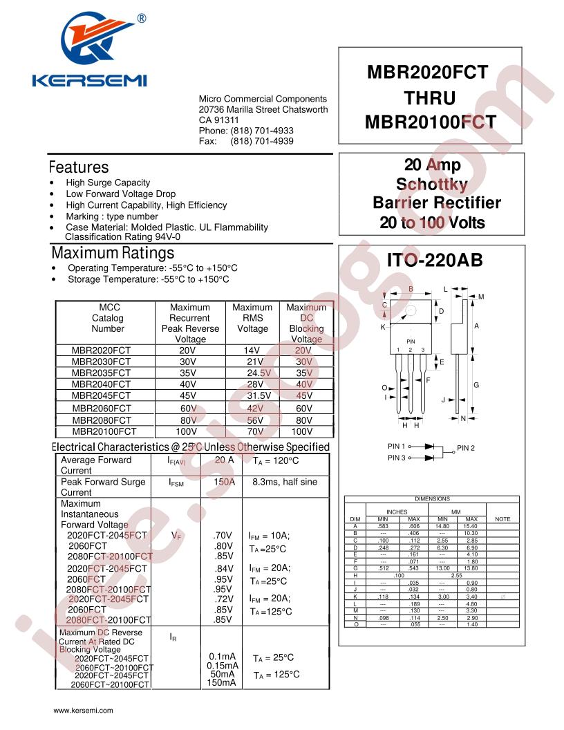 MBR2020FCT