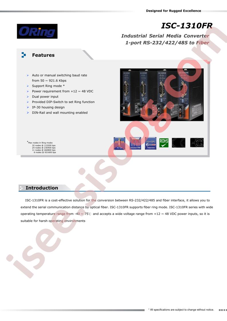 ISC-1310FR-SS-ST