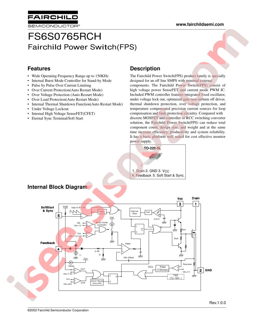 FS6S0765RCHYDTU