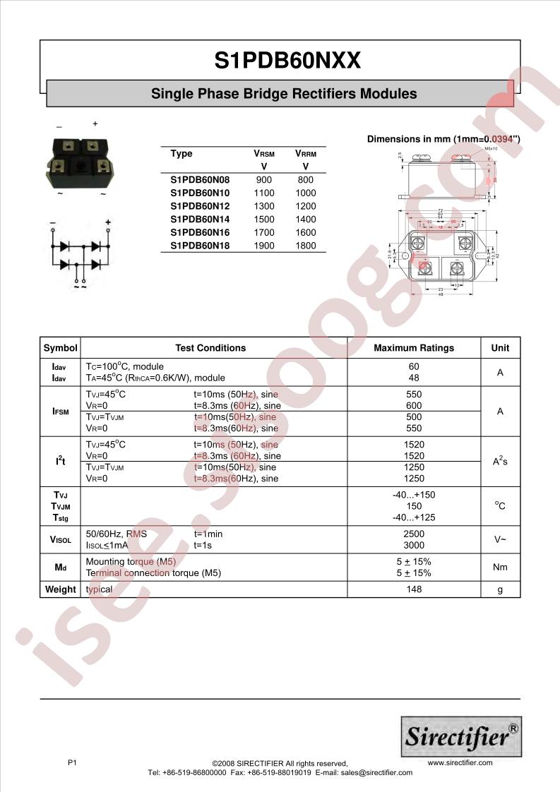 S1PDB60NXX