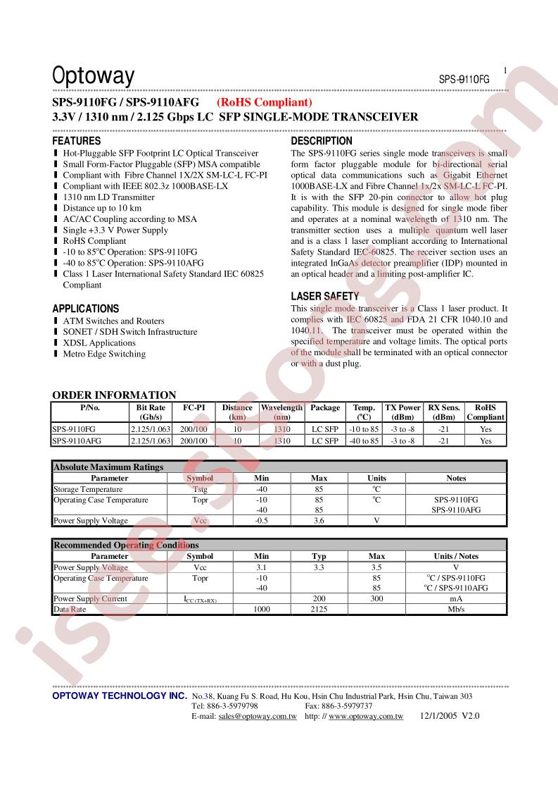 SPS-9110FG