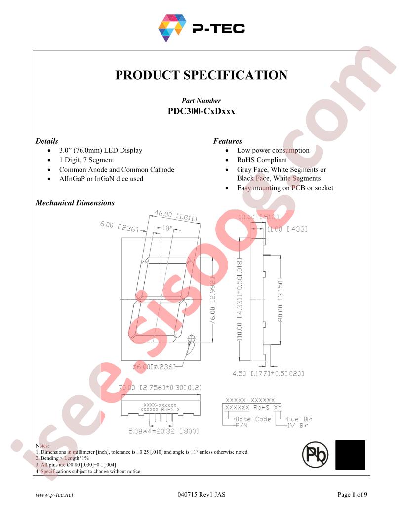 PDC300-CxDG17