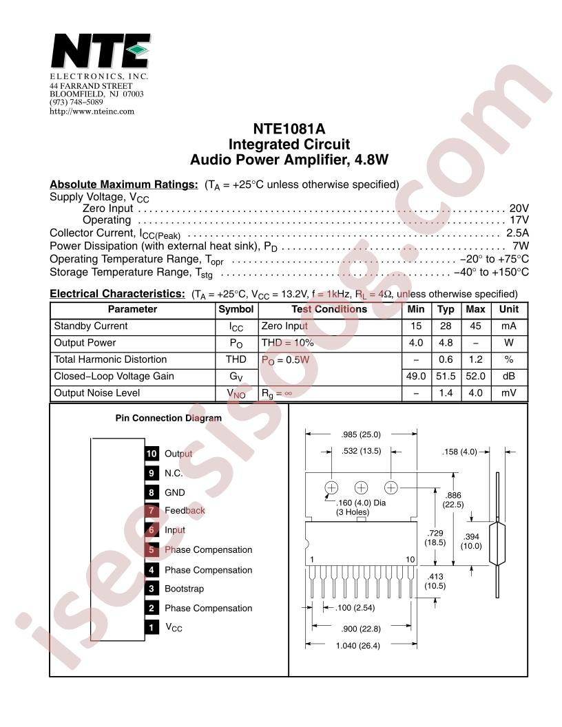 NTE1081A