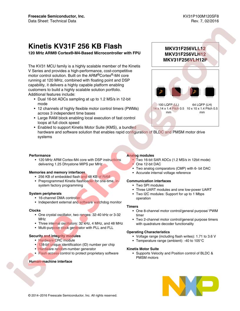 KV31P100M120SF8