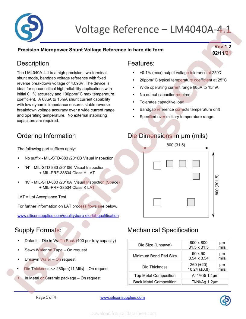 LM4040A-4.1