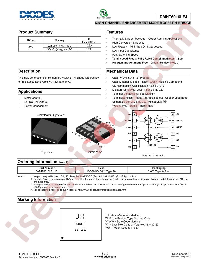 DMHT6016LFJ