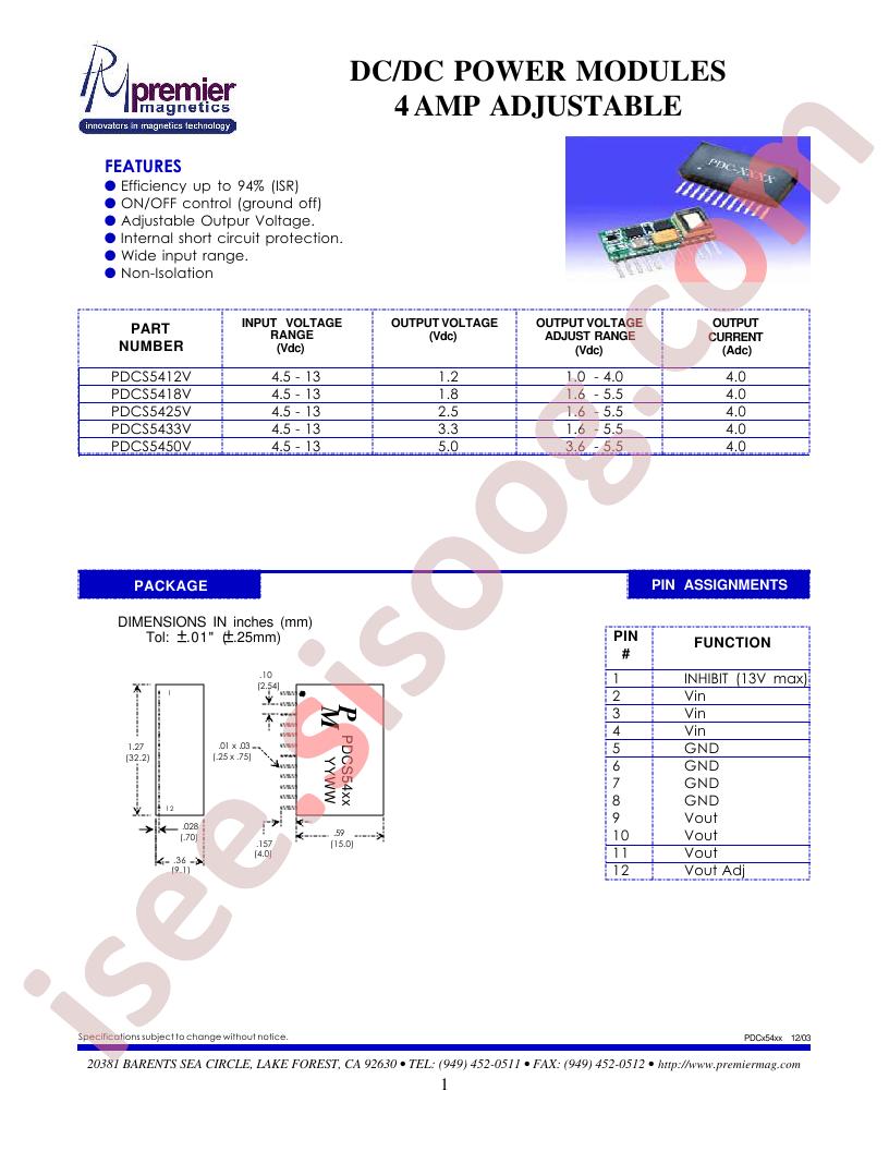 PDCS5412V