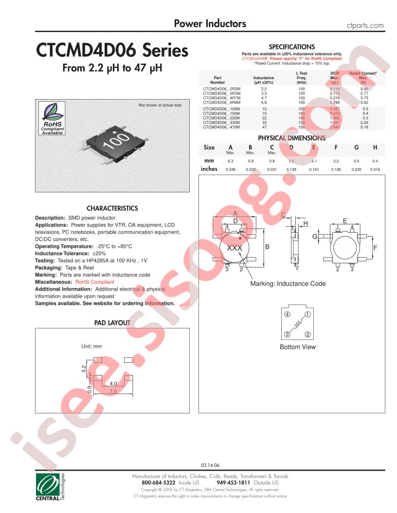 CTCMD4D06F-150M