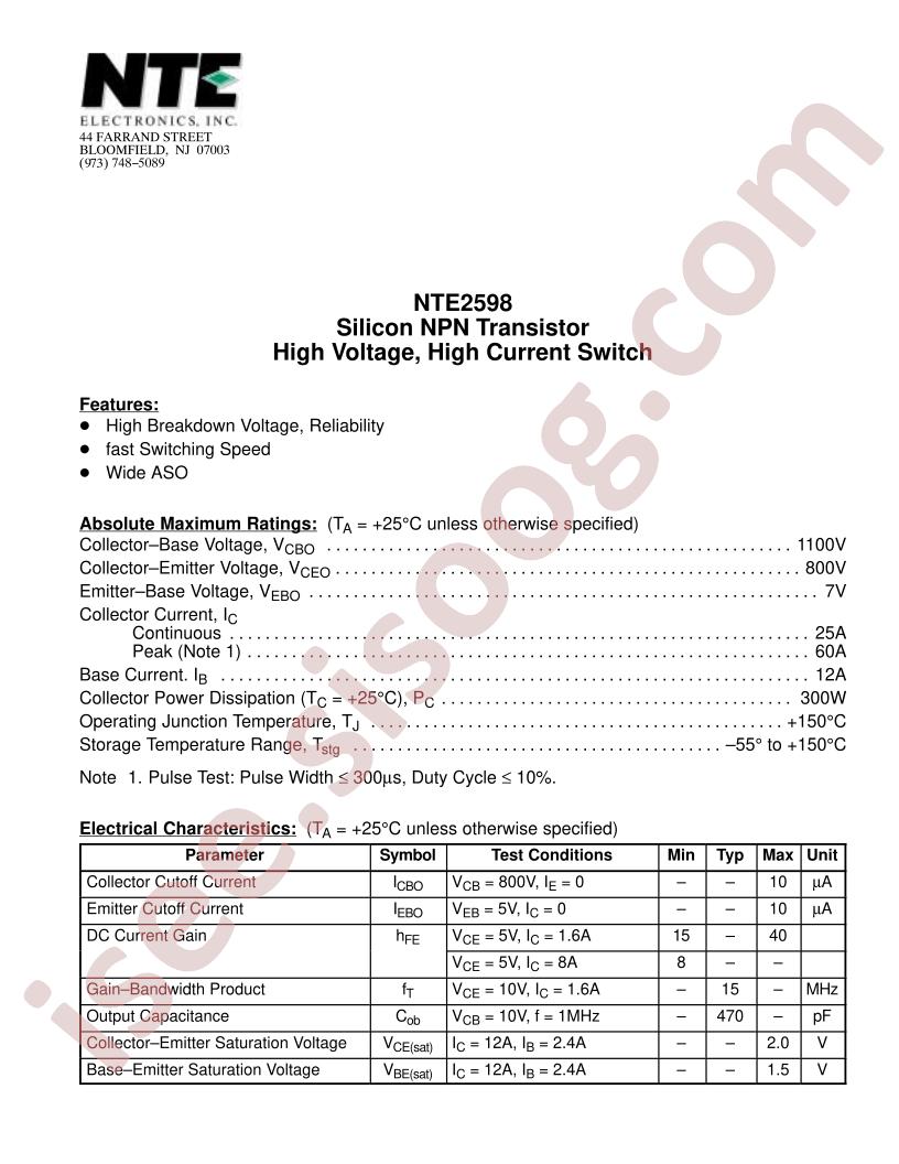 NTE2598