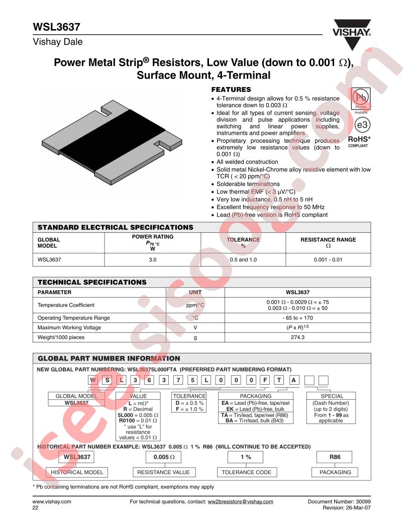 WSL3637R0100DEA