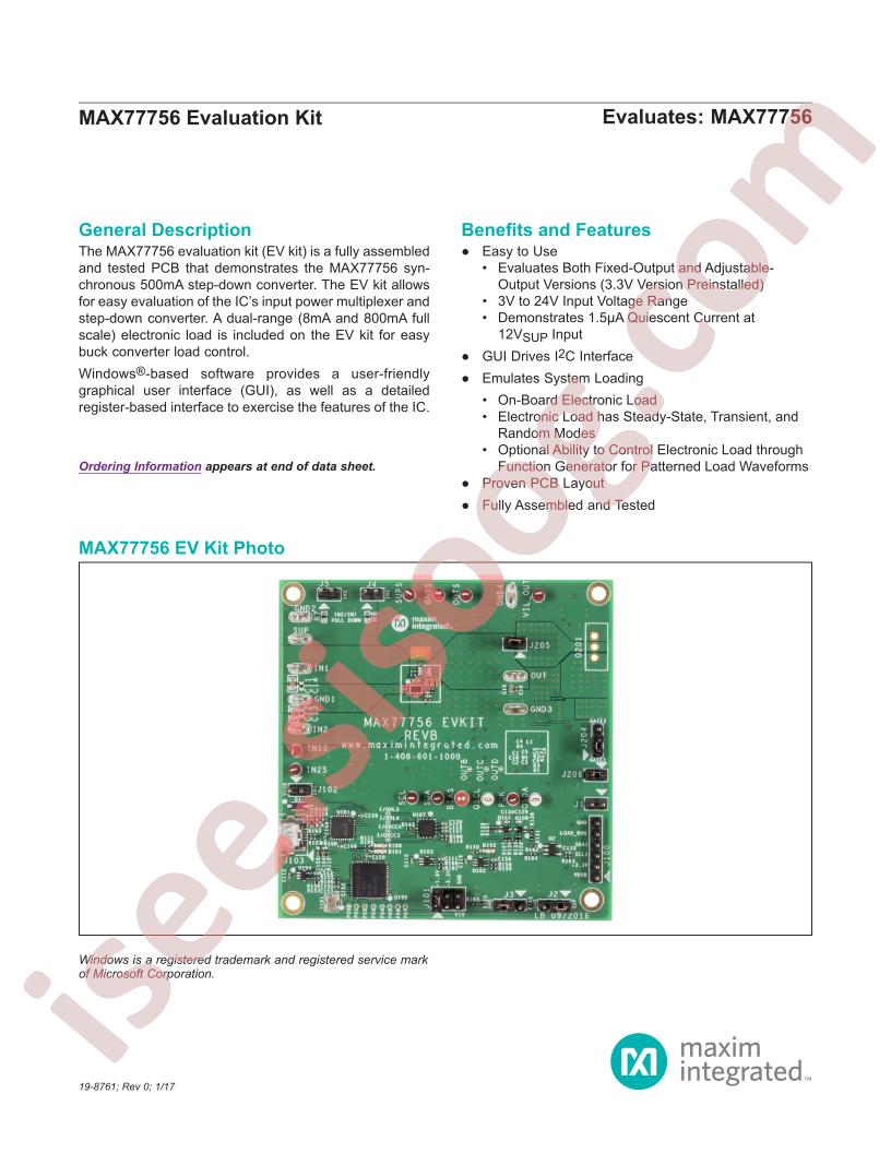 MAX77756EVKIT