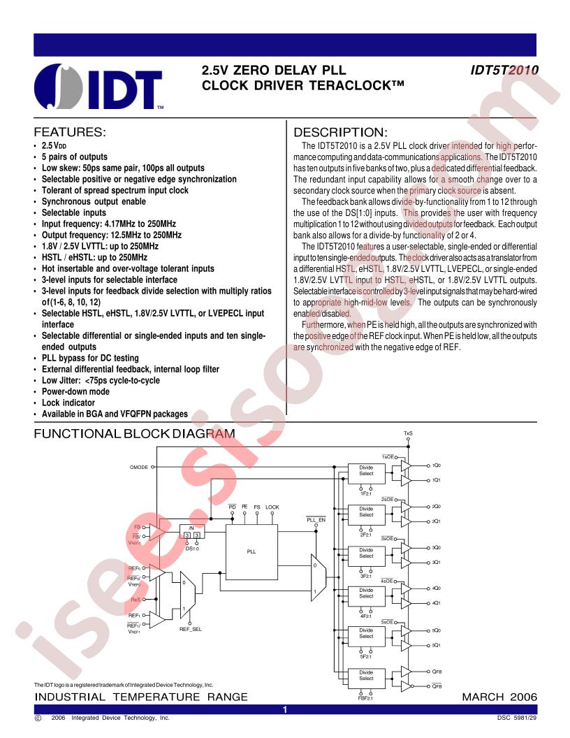 IDT5T2010NLI