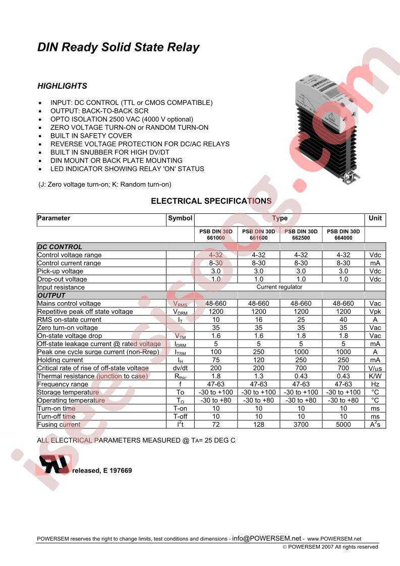 PSBDIN30D48V660V