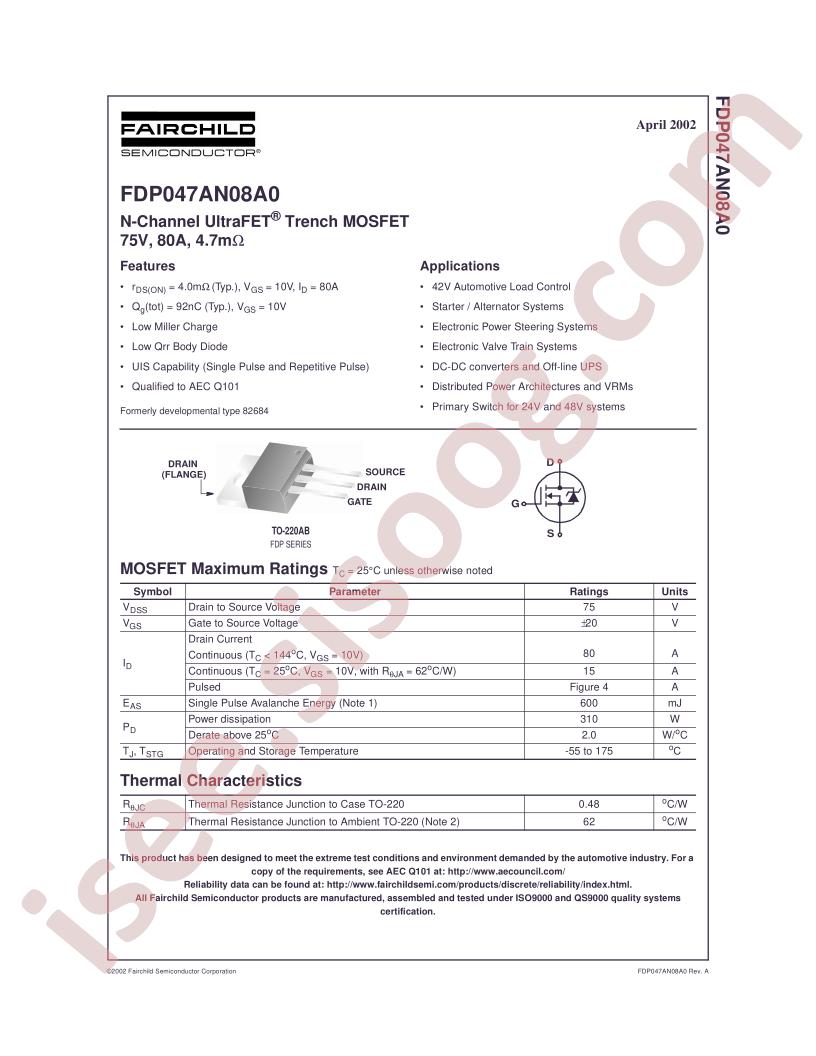 FDP047AN08